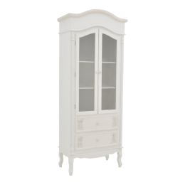 ΒΙΤΡΙΝΑ PAZLEN INART MDF ΣΕ ΛΕΥΚΗ ΑΝΤΙΚΕ ΑΠΟΧΡΩΣΗ 74.5X39X190ΕΚ