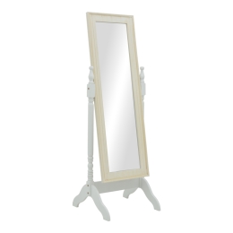 ΚΑΘΡΕΠΤΗΣ MALONE INART MDF ΣΕ ΛΕΥΚΗ ΑΝΤΙΚΕ ΑΠΟΧΡΩΣΗ 55X50X160ΕΚ