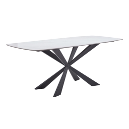 ΤΡΑΠΕΖΙ VIANO PAKOWORLD SINTERED STONE ΑΝΟΙΧΤΟ ΓΚΡΙ-ΜΑΥΡΟ 180X85X76ΕΚ