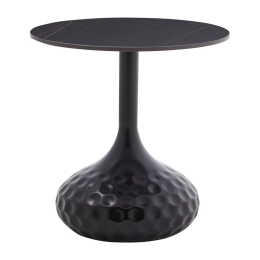 ΒΟΗΘΗΤΙΚΟ ΤΡΑΠΕΖΙ FABRON INART ΜΑΥΡΟ SINTERED STONE Φ50X52ΕΚ