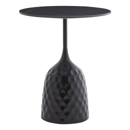 ΒΟΗΘΗΤΙΚΟ ΤΡΑΠΕΖΙ KOUSIEN INART ΜΑΥΡΟ SINTERED STONE Φ50X60ΕΚ