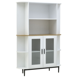 ΒΙΤΡΙΝΑ XARVEY INART ΛΕΥΚΟ-ΦΥΣΙΚΟ ΞΥΛΟ 110X38X160ΕΚ