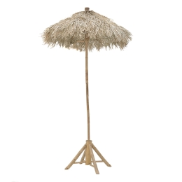 ΟΜΠΡΕΛΑ ΚΗΠΟΥ PAKOWORLD ΦΥΣΙΚΟ BAMBOO Φ1.5X2.6 M ΜΠΕΖ