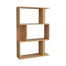 ΒΙΒΛΙΟΘΗΚΗ KADU PAKOWORLD ΣΕ OAK ΑΠΟΧΡΩΣΗ  72X22X108ΕΚ