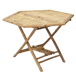 ΤΡΑΠΕΖΙ NANDO PAKOWORLD ΠΤΥΣΣΟΜΕΝΟ BAMBOO ΦΥΣΙΚΟ 114X100X75ΕΚ
