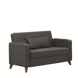 ΚΑΝΑΠΕΣ ΚΡΕΒΑΤΙ ΔΙΘΕΣΙΟΣ ARTELIBRE GABRIEL 2S ΓΚΡΙ 146X79X81CM