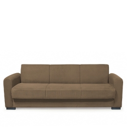 ΚΑΝΑΠΕΣ ΚΡΕΒΑΤΙ ΤΡΙΘΕΣΙΟΣ ARTELIBRE HOMER ΜΠΕΖ 226X78X78CM