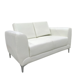 ΚΑΝΑΠΕΣ ΔΙΘΕΣΙΟΣ ARTELIBRE ELFRIC ΛΕΥΚΟ PU 142X81X81CM