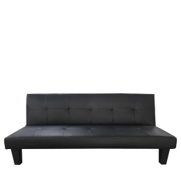 ΚΑΝΑΠΕΣ ΚΡΕΒΑΤΙ ΤΡΙΘΕΣΙΟΣ ARTELIBRE NAHELE ΜΑΥΡΟ PU 82X82.5X78CM