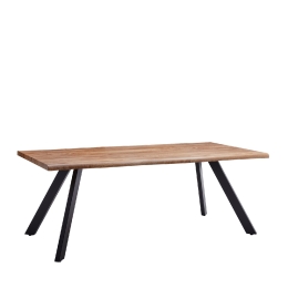 ΤΡΑΠΕΖΙ ΤΡΑΠΕΖΑΡΙΑΣ ARTELIBRE AOSA HONEY MAPLE/ΜΑΥΡΟ MDF/ΜΕΤΑΛΛΟ 160X90X76CM