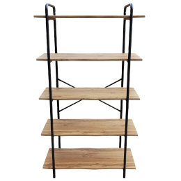ΡΑΦΙΕΡΑ ARTELIBRE EVORA ΦΥΣΙΚΟ/ΜΑΥΡΟ MDF/ΜΕΤΑΛΛΟ 80X34X144CM