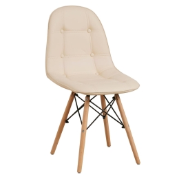 ΚΑΡΕΚΛΑ ARTELIBRE PEEP ΜΠΕΖ PVC/ΞΥΛΟ 44X52.5X84CM