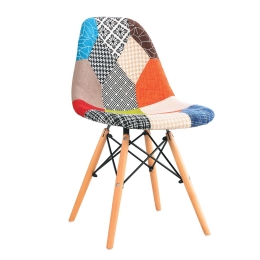 ΚΑΡΕΚΛΑ ARTELIBRE KEET PATCHWORK ΥΦΑΣΜΑ/ΞΥΛΟ 47X53X82CM