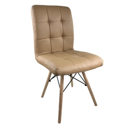 ΚΑΡΕΚΛΑ ΤΡΑΠΕΖΑΡΙΑΣ ARTELIBRE CUPPLESSUS CAPPUCCINO/ΦΥΣΙΚΟ PU/ΞΥΛΟ 43X55X86CM