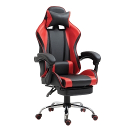 ΚΑΡΕΚΛΑ ΓΡΑΦΕΙΟΥ ARTELIBRE GAMING BRAY ΚΟΚΚΙΝΟ/ΜΑΥΡΟ PVC 67X50X120-127CM