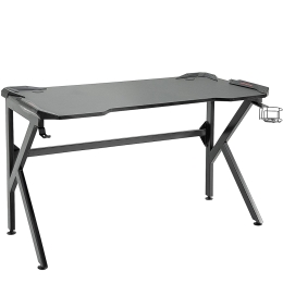 ΓΡΑΦΕΙΟ GAMING ARTELIBRE BERU ΜΑΥΡΟ ΞΥΛΟ/ΜΕΤΑΛΛΟ 120X65X75CM