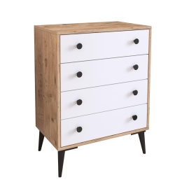 ΣΥΡΤΑΡΙΕΡΑ ARTELIBRE AMARI ΔΡΥΣ/ΛΕΥΚΟ ΜΟΡΙΟΣΑΝΙΔΑ 72X43X96CM