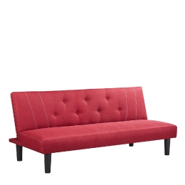 ΚΑΝΑΠΕΣ ΚΡΕΒΑΤΙ ARTELIBRE ASTRI ΚΟΚΚΙΝΟ 180X77X73CM