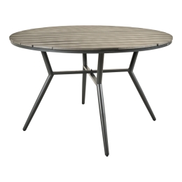ΤΡΑΠΕΖΙ APPA PAKOWORLD ΑΛΟΥΜΙΝΙΟ ΚΑΙ PLYWOOD ΣΕ ΑΝΘΡΑΚΙ ΑΠΟΧΡΩΣΗ Φ120X74ΕΚ