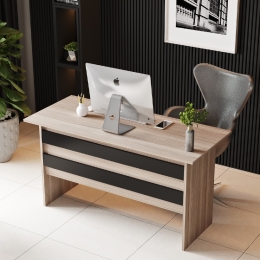 ΓΡΑΦΕΙΟ ARTELIBRE EASTCOTE ΟΞΙΑ/ΜΑΥΡΟ ΜΟΡΙΟΣΑΝΙΔΑ 140X60X73.8CM