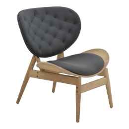 ΠΟΛΥΘΡΟΝΑ RELAX UDALLE PAKOWORLD ΜΑΣΙΦ ΞΥΛΟ ΚΑΡΥΔΙ-PU ΜΑΥΡΟ 77X70X82ΕΚ
