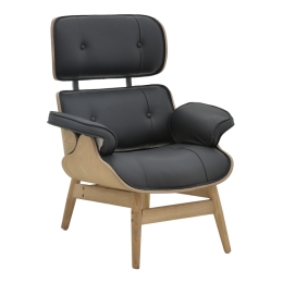 ΠΟΛΥΘΡΟΝΑ RELAX MIRTO PAKOWORLD ΜΑΣΙΦ ΞΥΛΟ ΚΑΡΥΔΙ -PU ΜΑΥΡΟ 80X80X96.5ΕΚ