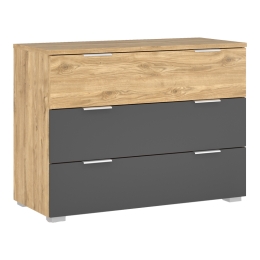 ΣΥΡΤΑΡΙΕΡΑ KANTRI PAKOWORLD ΣΕ SONOMA - ΓΚΡΙ ΑΠΟΧΡΩΣΗ 109X46.8X80.8ΕΚ