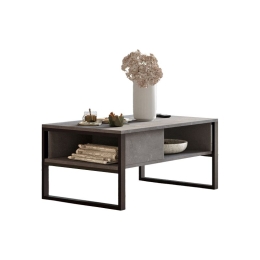 ΤΡΑΠΕΖΙ ΣΑΛΟΝΙΟΥ HONORA PAKOWORLD ΑΝΘΡΑΚΙ ANTIQUE-ΜΑΥΡΟ 100X60X44.5ΕΚ