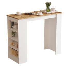ΤΡΑΠΕΖΙ ΜΠΑΡ RIFF PAKOWORLD ΛΕΥΚΟ-SONOMA 120X51.5X101.5ΕΚ