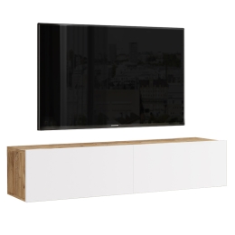 ΕΠΙΠΛΟ ΤΗΛΕΟΡΑΣΗΣ ΕΠΙΤΟΙΧΙΟ SERIT PAKOWORLD ΛΕΥΚΟ-SONOMA 140X31.6X29.6ΕΚ