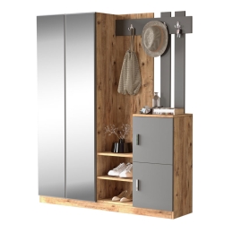ΕΠΙΠΛΟ ΕΙΣΟΔΟΥ DOORSE PAKOWORLD ΜΕΛΑΜΙΝΗΣ ΑΝΘΡΑΚΙ-SONOMA 147.5X35X180ΕΚ
