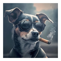 ΠΙΝΑΚΑΣ ΣΕ ΚΑΜΒΑ DOGSTYLE PAKOWORLD ΨΗΦΙΑΚΗΣ ΕΚΤΥΠΩΣΗΣ 50X1.8X50ΕΚ