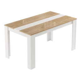 ΤΡΑΠΕΖΙ SEPEN PAKOWORLD ΣΕ ΦΥΣΙΚΗ-ΛΕΥΚΗ ΑΠΟΧΡΩΣΗ 140X80X74ΕΚ