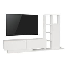 ΣΥΝΘΕΤΟ ΣΑΛΟΝΙΟΥ DAMON PAKOWORLD ΣΕ ΛΕΥΚΗ ΑΠΟΧΡΩΣΗ 140X29.5X39.5ΕΚ