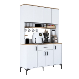 MΠΟΥΦΕΣ ΜΕ ΡΑΦΙ CORDIE PAKOWORLD ΛΕΥΚΟ ΜΕΛΑΜΙΝΗΣ 120X40X184.2ΕΚ