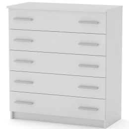 ΣΥΡΤΑΡΙΕΡΑ PENELOPE PAKOWORLD 5 ΣΥΡΤΑΡΙΩΝ ΛΕΥΚΟ 80.5X38X89ΕΚ