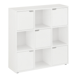 ΒΙΒΛΙΟΘΗΚΗ BOOKEL PAKOWORLD ΣΕ ΛΕΥΚΗ ΑΠΟΧΡΩΣΗ 88.5X27.5X89.3ΕΚ