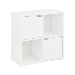 ΒΙΒΛΙΟΘΗΚΗ BOOKEL PAKOWORLD ΣΕ ΛΕΥΚΗ ΑΠΟΧΡΩΣΗ 59.6X27.5X60.4ΕΚ