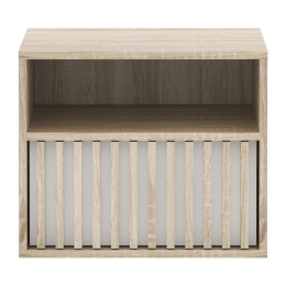 ΚΟΜΟΔΙΝΟ BRUSE PAKOWORLD OAK-ΛΕΥΚΟ ΜΕΛΑΜΙΝΗΣ 52X40.5X42.5ΕΚ