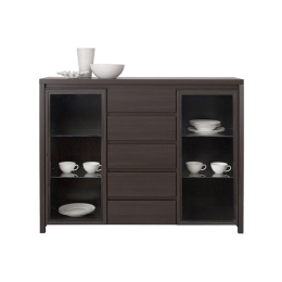 ΜΠΟΥΦΕΣ-ΒΙΤΡΙΝΑ SELINA PAKOWORLD WENGE 143.5X40.5X112.5ΕΚ