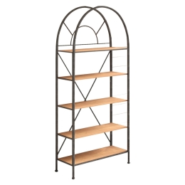 ΒΙΒΛΙΟΘΗΚΗ PADRIG PAKOWORLD ΚΑΡΥΔΙ-ΜΑΥΡΟ 72X34X180ΕΚ