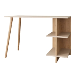 ΓΡΑΦΕΙΟ ΕΡΓΑΣΙΑΣ VOLET PAKOWORLD ΣΕ OAK- SANDSTONE ΑΠΟΧΡΩΣΗ 114X56X76ΕΚ