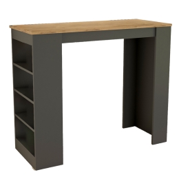 ΤΡΑΠΕΖΙ ΜΠΑΡ BIRMA PAKOWORLD ΣΕ OAK-ΑΝΘΡΑΚΙ ΑΠΟΧΡΩΣΗ 120X51.5X102ΕΚ