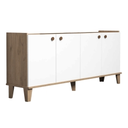 ΜΠΟΥΦΕΣ LETHAK PAKOWORLD ΣΕ OAK-ΛΕΥΚΗ ΑΠΟΧΡΩΣΗ 180X41X78ΕΚ