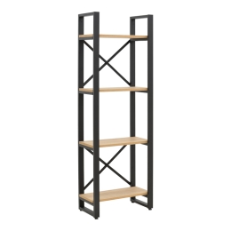 ΒΙΒΛΙΟΘΗΚΗ CRIMSON PAKOWORLD ΣΕ OAK-ΜΑΥΡΗ ΑΠΟΧΡΩΣΗ 50X22X150ΕΚ