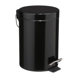 ΚΑΔΟΣ ΑΠΟΡΡΙΜΜΑΤΩΝ 3L DUSTBIN PAKOWORLD ΜΕΤΑΛΛΟ-PP ΜΑΥΡΟ
