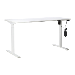 ΓΡΑΦΕΙΟ ΗΛΕΚΤΡΙΚΟ JINGUI PAKOWORLD ΛΕΥΚΟ 140X60X72-117ΕΚ