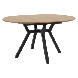 TΡΑΠΕΖΙ FRANCES PAKOWORLD ΕΠΕΚΤΕΙΝΟΜΕΝΟ MDF SONOMA-ΜΑΥΡΟ 100-140X100X75ΕΚ