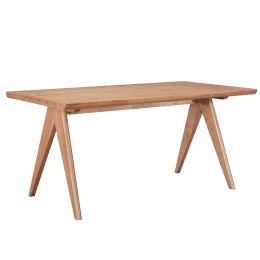 ΤΡΑΠΕΖΙ WINSLOW PAKOWORLD ΞΥΛΟ RUBBERWOOD ΑΝΟΙΚΤΟ ΚΑΡΥΔΙ 160X85X75ΕΚ