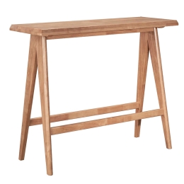 ΤΡΑΠΕΖΙ BAR WINSLOW PAKOWORLD ΞΥΛΟ RUBBERWOOD ΑΝΟΙΚΤΟ ΚΑΡΥΔΙ 120X45X100ΕΚ